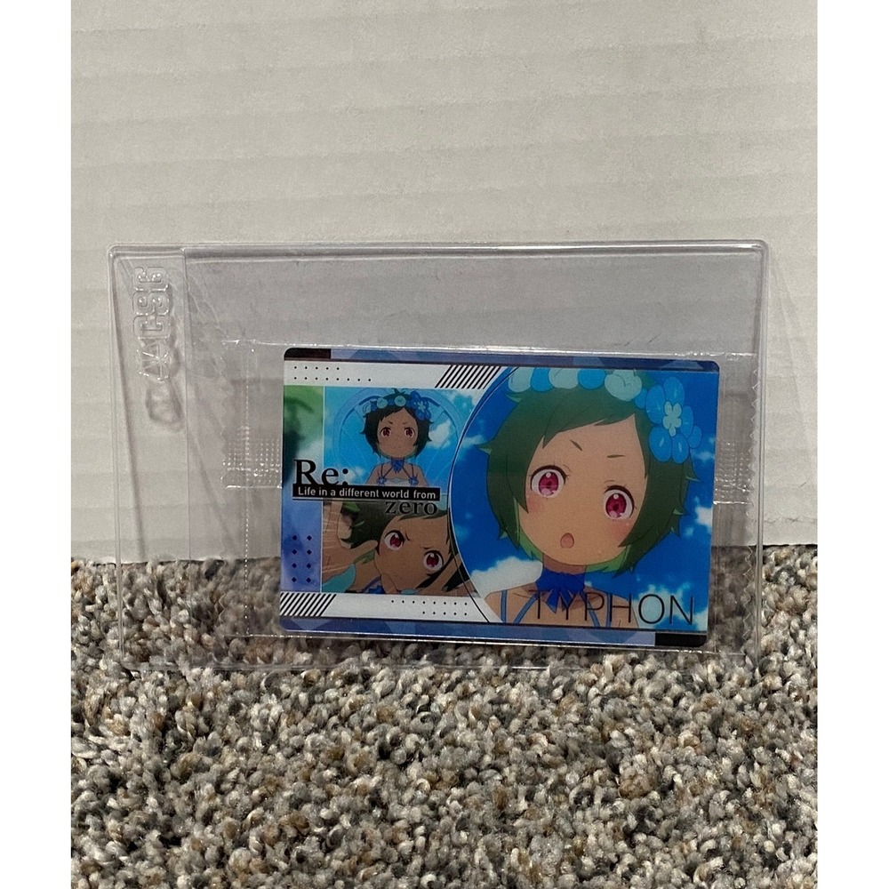 Bandai Re:Zero Wafer Card Unisex Typhon Anime Blue White One Size Excellent